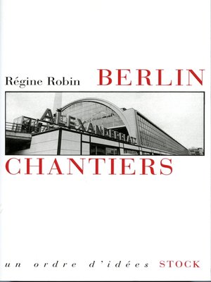cover image of Berlin chantiers